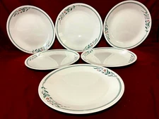 Corelle Rosemarie Set Of 6 Dinner Plates 10 1/4" USA
