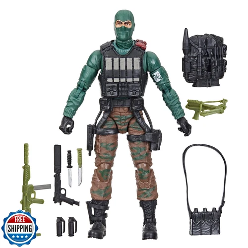 G.I. Joe Classified Series Retro Cardback Beach Head, Collectible 6-Inch Acti