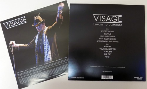 VISAGE LP Demons To Diamonds BLUE VINYL 2015 New and UNPLAYED + Insert + Promo - Picture 2 of 5
