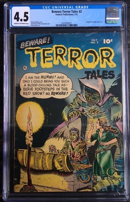 Beware Terror Tales #2 CGC 4.5 Horror Comic 1952 Fawcett Publications
