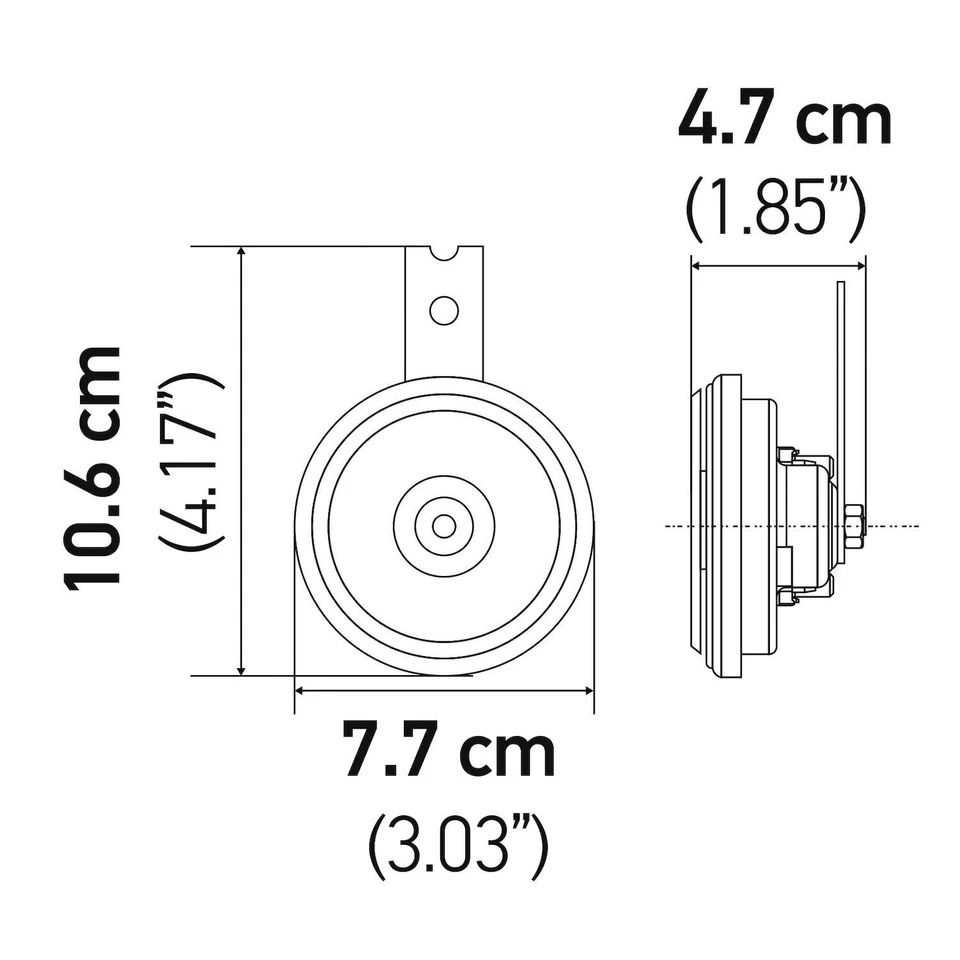 Kit de bocina de disco doble tono Hella 011225891 para Honda Accord Civic CR-V Element Fit Foto 4 de 4