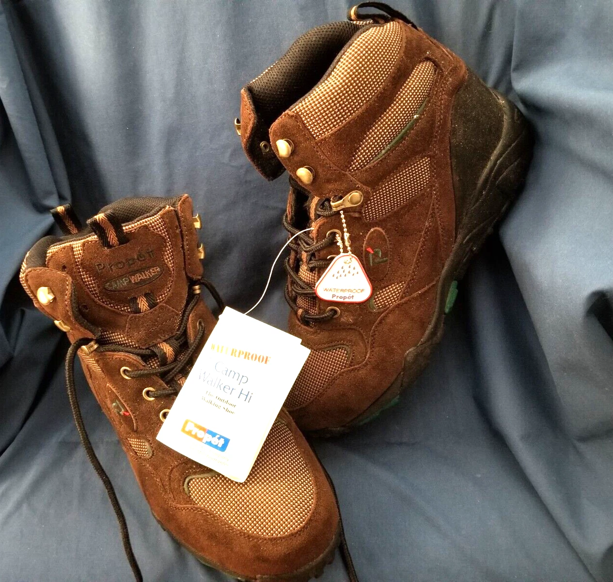 NEW Propet Walking Hiking Boots Shoes Size 8 wide Camp Walker Hi High Top NWT