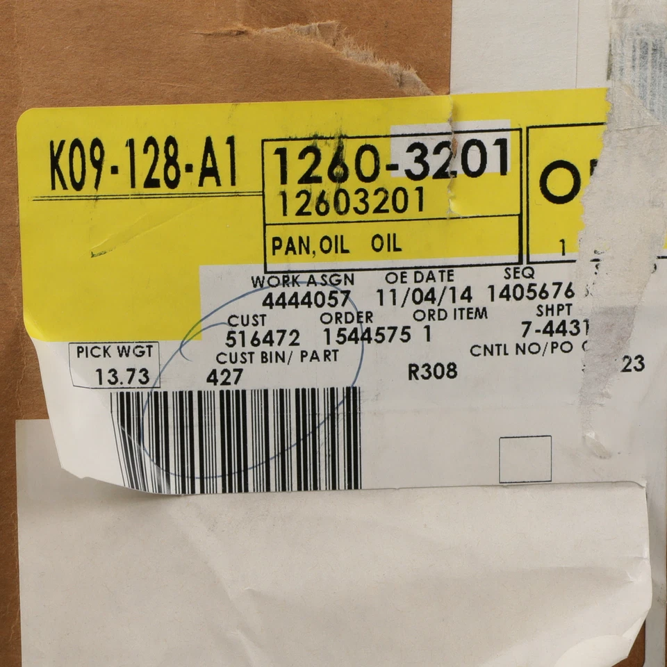 Panela de óleo do motor Chevrolet Saturn Buick Pontiac Impala 2006-08 GM 12603201 - Imagem 4 de 4