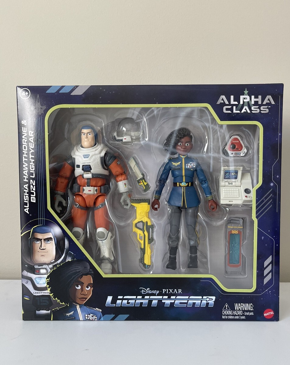 DISNEY PIXAR LIGHTYEAR Movie BUZZ & ALISHA HAWTHORNE 6” FIGURE