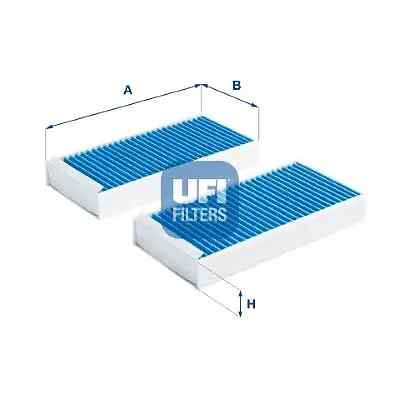 Filtro abitacolo con effetto antibatterico 34.279.00 UFI per MINI BMW