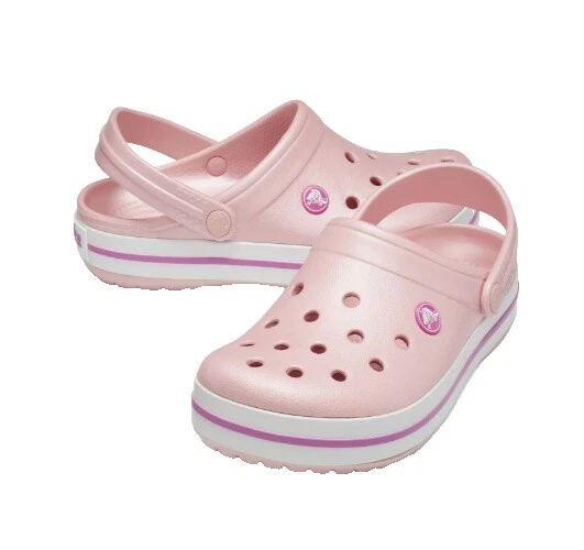 Полосатые туфли на плоской подошве для женщин Crocs