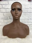African American Mannequin Head Bust Form Mannequin (Stand Not Included)