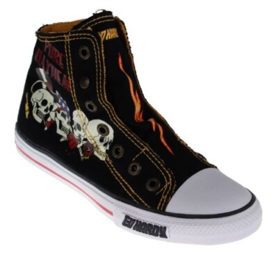 Ed Hardy HIGHRISE Kids Canvas High Top Slip On Sneakers