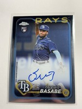 2024 Topps Chrome Osleivis Basabe Auto Base RC Rays
