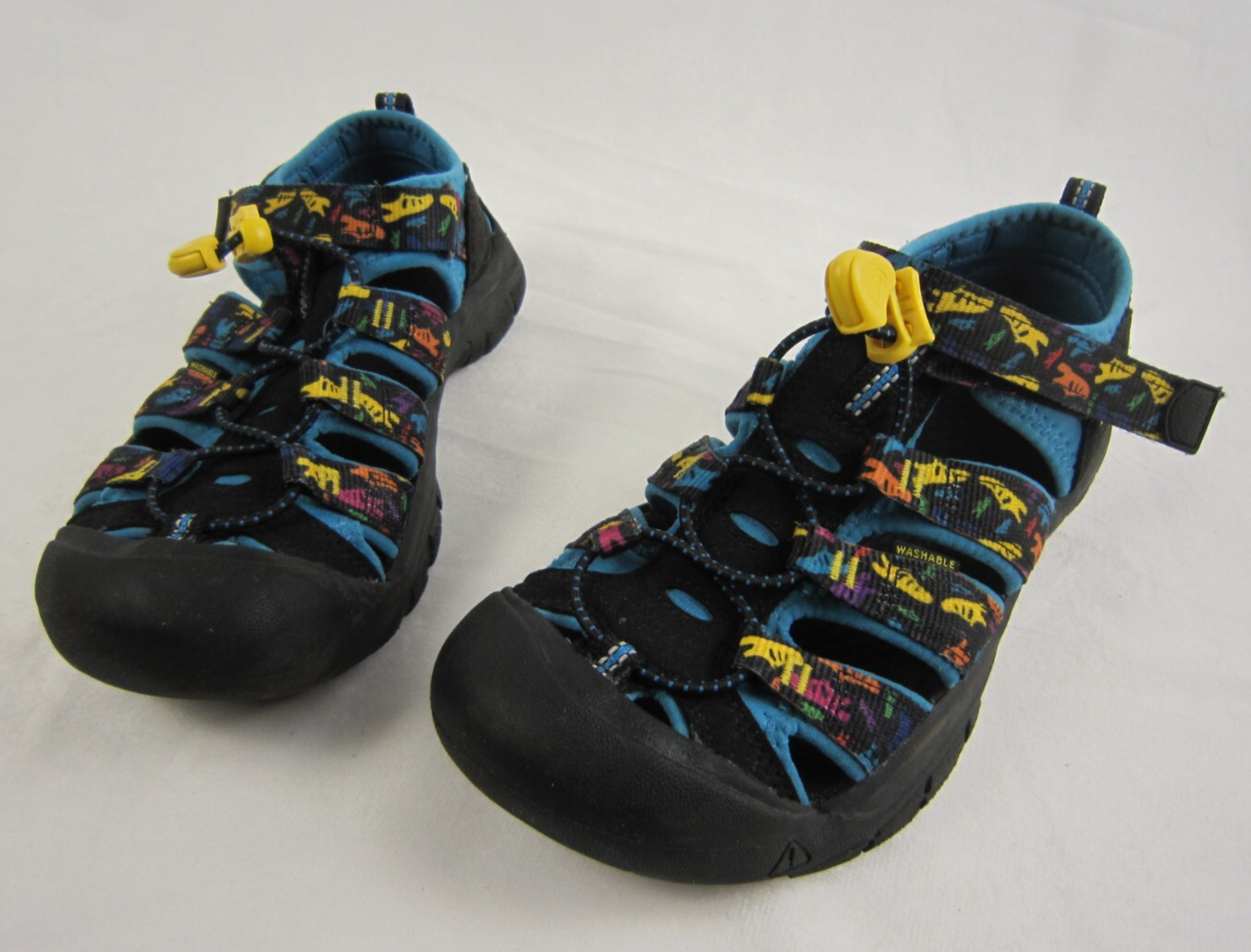 Sandali Keen Youth taglia 4Y Newport impermeabili con cinturino e cravatta multicolore