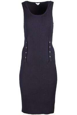 BOTTEGA VENETA BLAUES STRICK MIDIKLEID LARGE