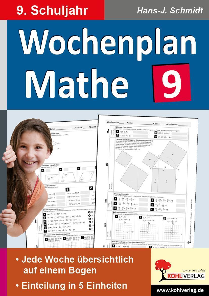 Thumbnail - Wochenplan Mathe / Klasse 9, Hans-j. Schmidt