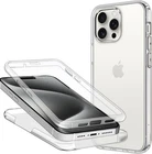 360 CLEAR CASE For APPLE IPHONE 15 PRO MAX FRONT AND BACK SILICONE PHONE COVER