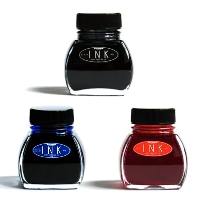 Platinum Ink | Tinte für Füllhalter | 60 ml im Glas | Rot / Blau / Schwarz