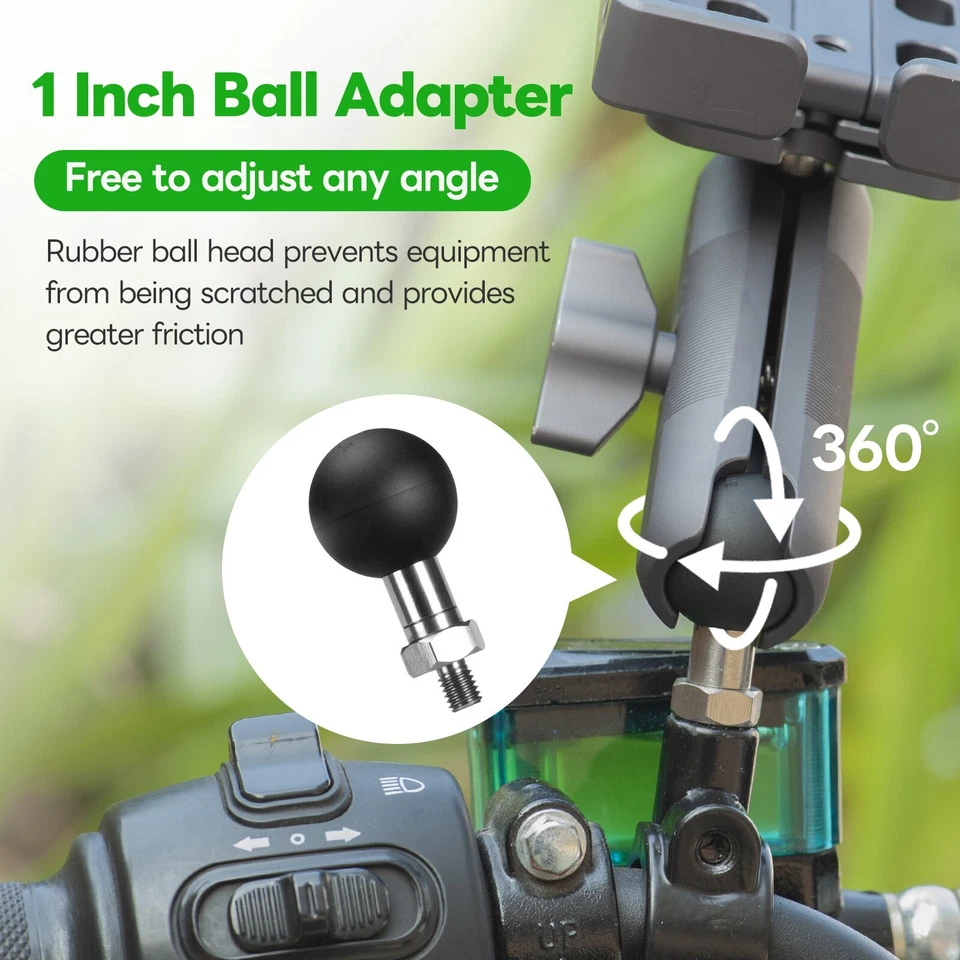 FANAUE M6 1" Ball Adapter Compatible with RAM Mount B Size Double Socket Arm - Image 4 of 4