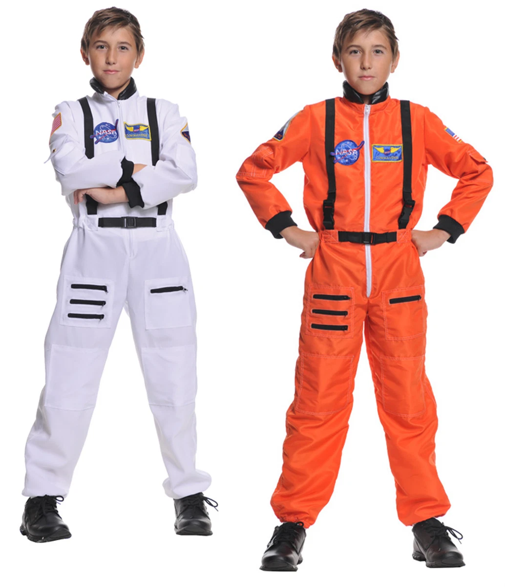 CHILD ASTRONAUT COSTUME JUMPSUIT KIDS NASA SHUTTLE PILOT SPACE SHIP CADET  SUIT