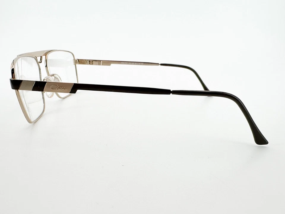 NOS Cazal 7031 Titanio Gafas MARCOS 002 Dorado 58[]15-140 Marrón Alemania I890 Foto 3 de 4