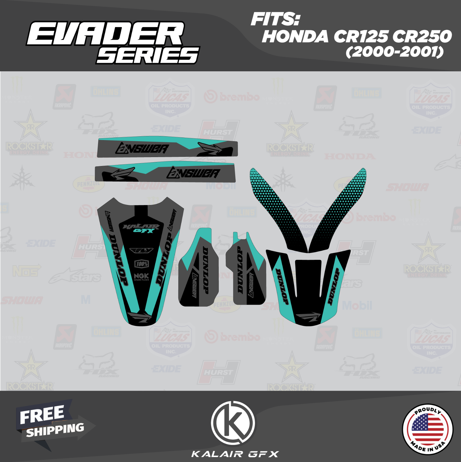TX Race Restyle Kit Honda CR125 CR250