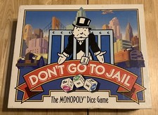1991 MONOPOLY - Don't Go To Jail - Parker Brothers Dice Board Game - Complete