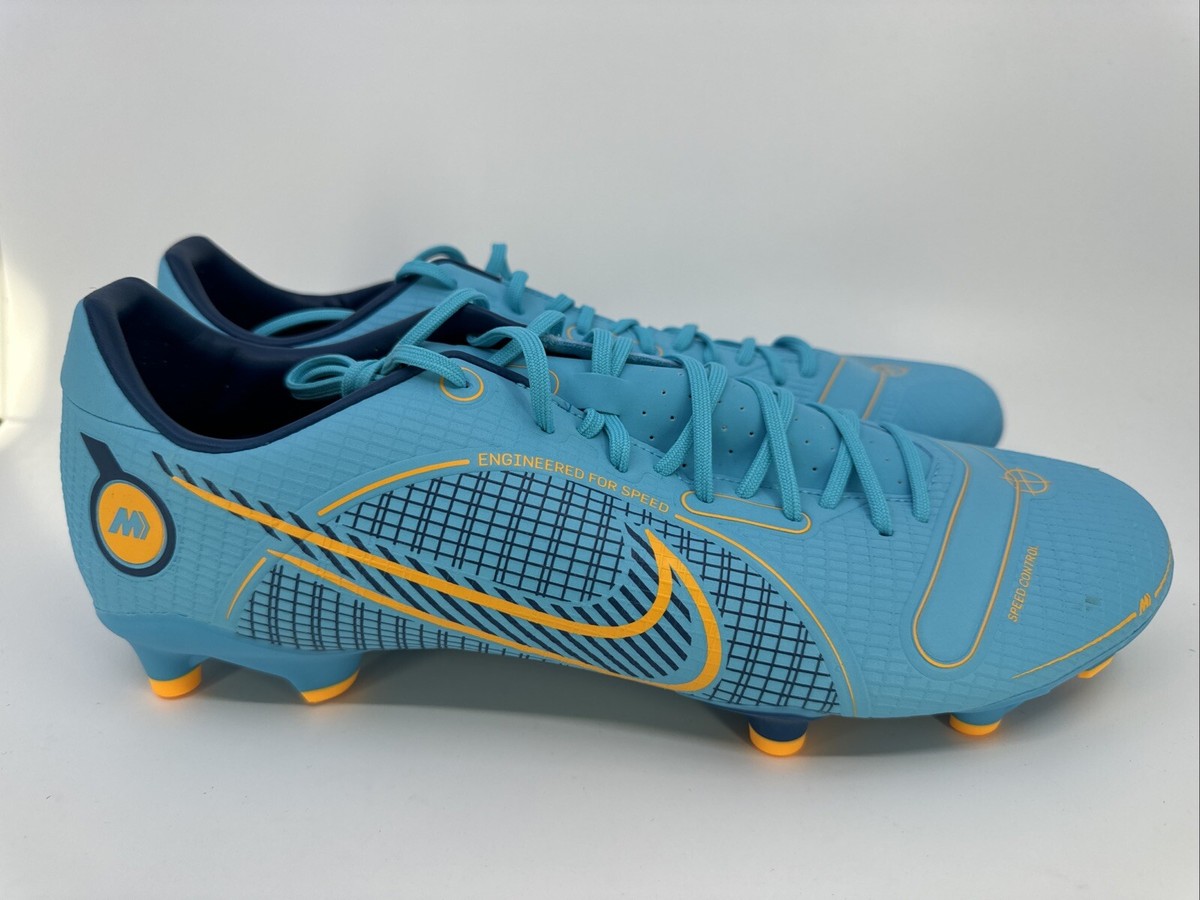 Nike Unisex Vapor 14 Academy AG Soccer Shoes Blue DJ2870-484 Size 12 Amazon.com | Nike Mens Vapor 14 Academy Indoor/Court Soccer  main image 3
