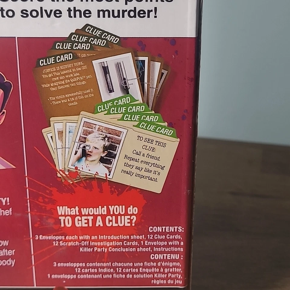 Killer Party Social Mystery Party Game, Bone Appetit, Brand New Sealed - Image 4 of 4