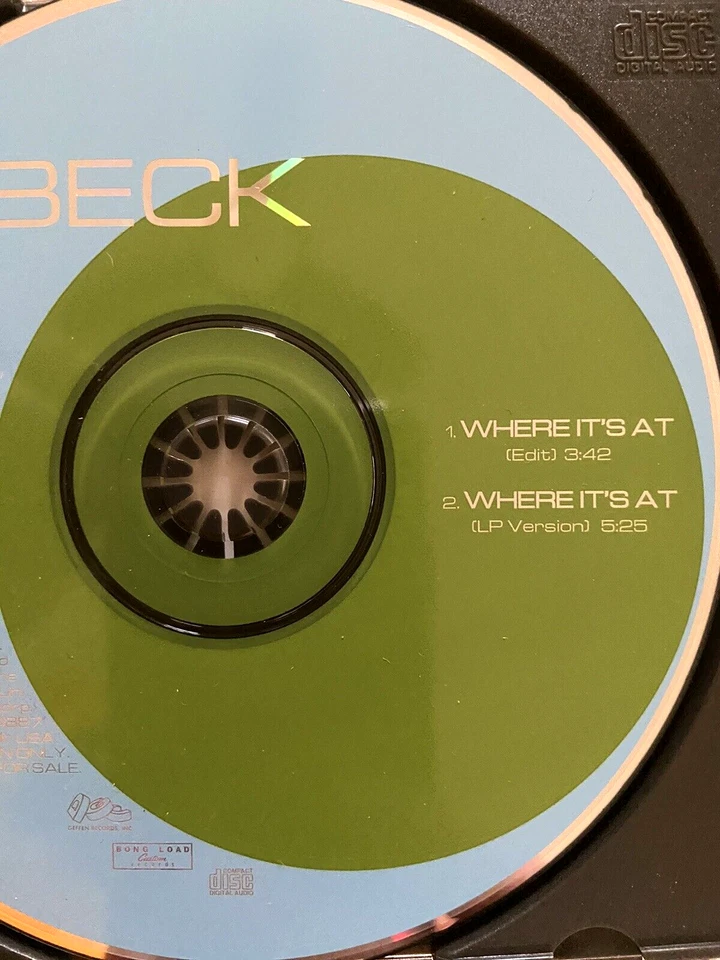 Rare BECK Where It's At Limited Edition US Promo CD Dust Brothers Beastie Boys Foto 3 de 3