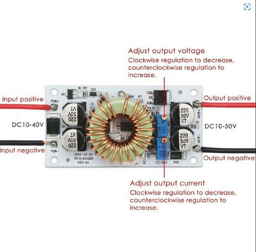 DC to DC 250W Step up Boost Converter Constant Current Voltage 10-40V to10-50V - Picture 4 of 8