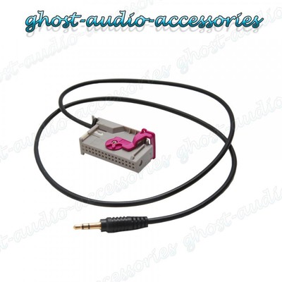 Audi RNS-E Navigation Plus Aux Auxiliary Input Adaptor Lead Cable Genuine Plug