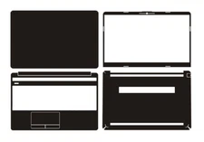 Laptop Sticker Skin Decal Carbon fiber Cover Protector for HP 15s dy0006TX 15.6"