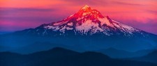 Landscape mountains nature usa mount hood Custom Gaming Mat Desk
