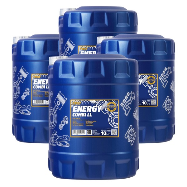 4X10 Liter Mannol Energy Combi LL 5W-30 MotoröL MN7907 API SN Acea C3-image
