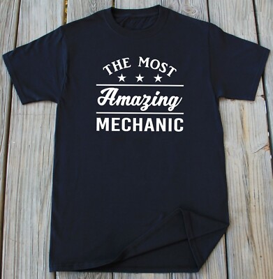 Mechanic T-Shirt Auto Engine Car Repair Profession Funny Christmas Gift Tee