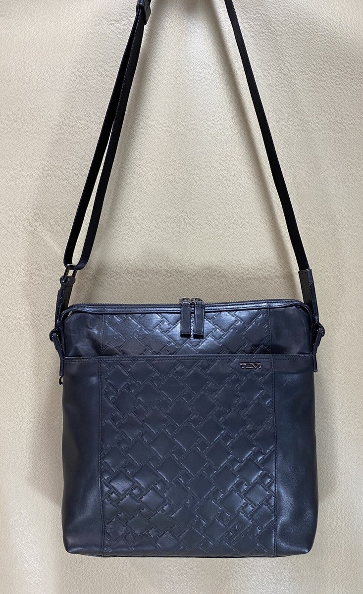 【希少】TUMI Ticon Tote トートバッグ ショルダーバッグ　ブラック Preowned Tumi Ticon Crossbody Top Zip Black Leather Bag