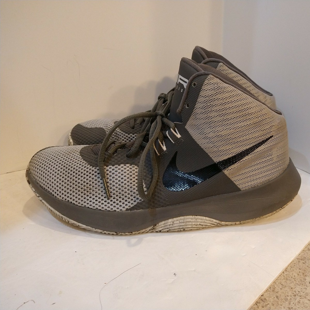 Nike Air Precision Gray Athletic Sneakers 898455-004 Men