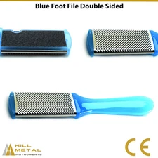 Blue Foot Rasp File Callus Remover Scrubber Hard Dead Rough Skin Dual Sided New