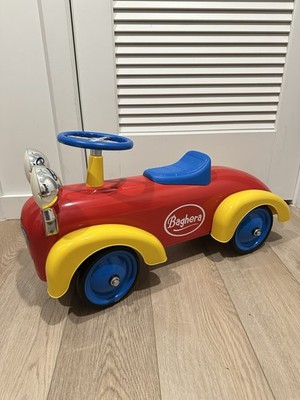 Baghera レトロカート 22 イエロー Baghera Vintage Ride On Car Red Yellow Kids Push Toy French Design