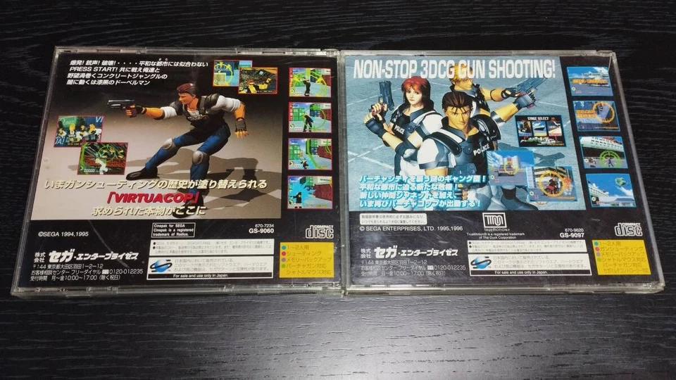 JUEGO VIRTUA COP 1 Y 2 SS Sega Saturn Japón con Manual Japón Ver. usado Foto 2 de 4