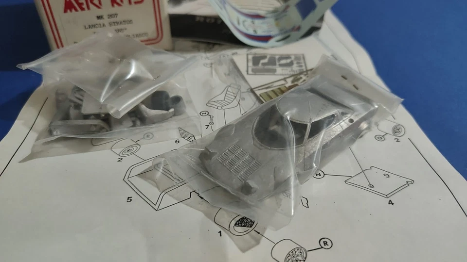 kit Lancia Stratos Ro..mans #5 Targa Florio 1981 - Meri Kits Models kit 1/43 - Immagine 2 di 4