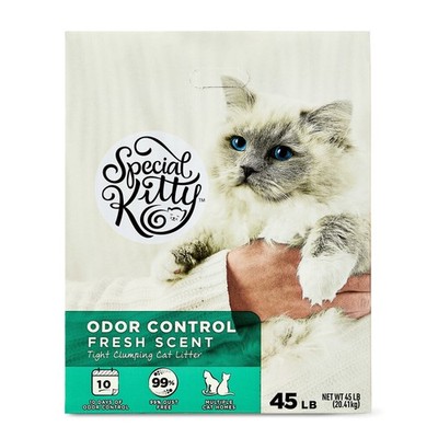 Clumping Clay Cat Litter, Fresh Scent, 45 lbs Box