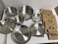All-Clad D3 Stainless Steel 10-Piece Cookware Set with Additional 12-Inch Pan