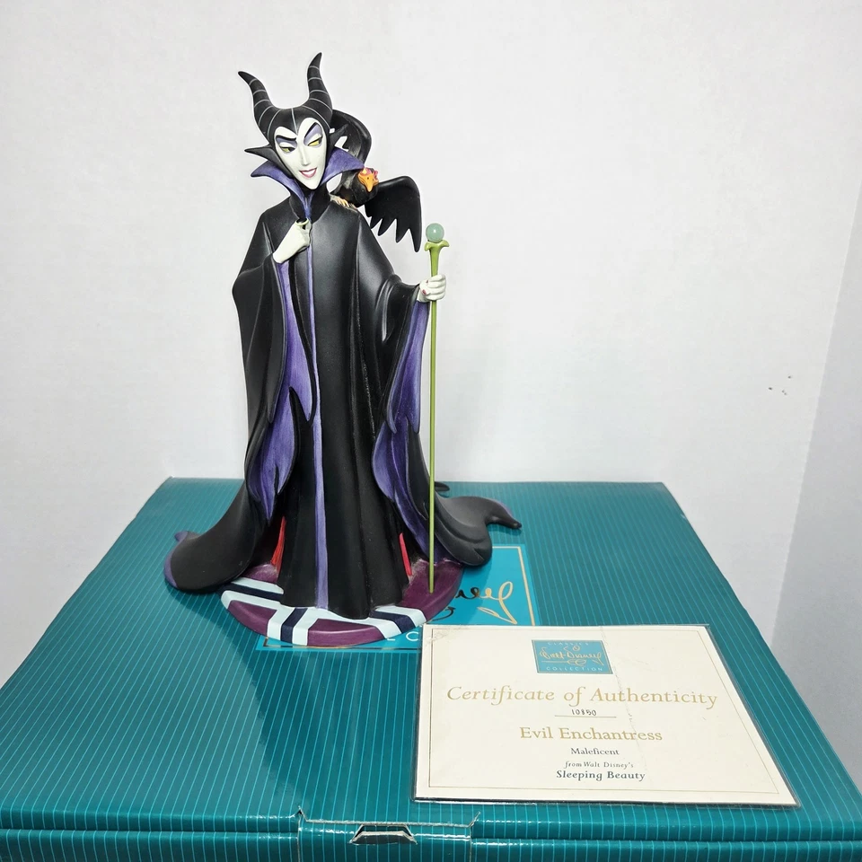 Figura 1999 Disney WDCC La Bella Durmiente Maléfica Evil Enchantress 40th LE Foto 3 de 4