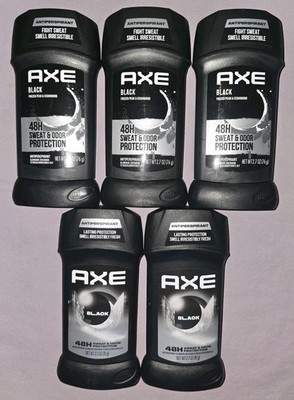 Axe (5-PACK) BLACK 48H Anti Sweat & Odor Antiperspirant Sticks for Men 2.7oz ea