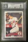 MIKE TROUT 2011 TOPPS UPDATE BASEBALL #US175 ROOKIE CARD RC BGS 9 LA ANGELS