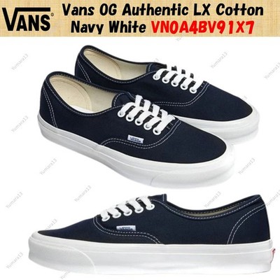 Vans OG Authentic LX Cotton Navy White VN0A4BV91X7 Herren Gr.