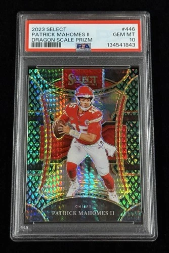 Patrick Mahomes II 2023 Select Dragon Scale Prizm #’d/70 PSA 10 GEM MINT