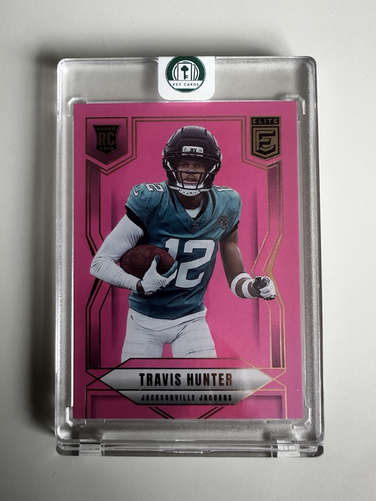 2025 Panini Donruss Elite - Rookies Travis Hunter #114 Pink Ink (RC)