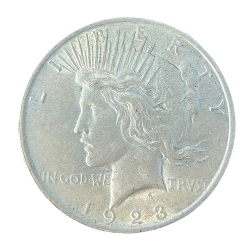 1923 Peace Silver Dollar $1 – Nice Circulated VF/XF – 90% Silver US Coin