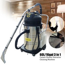 40L/60L Commercial Cleaning Machine 3in1 Carpet Cleaner Vacuum Extractor Machine