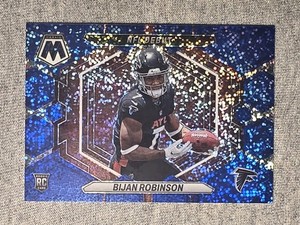 2023 Panini Mosaic NFL Debut Bijan Robinson #ND-9 Blue Sparkle Prizm /96 (RC)