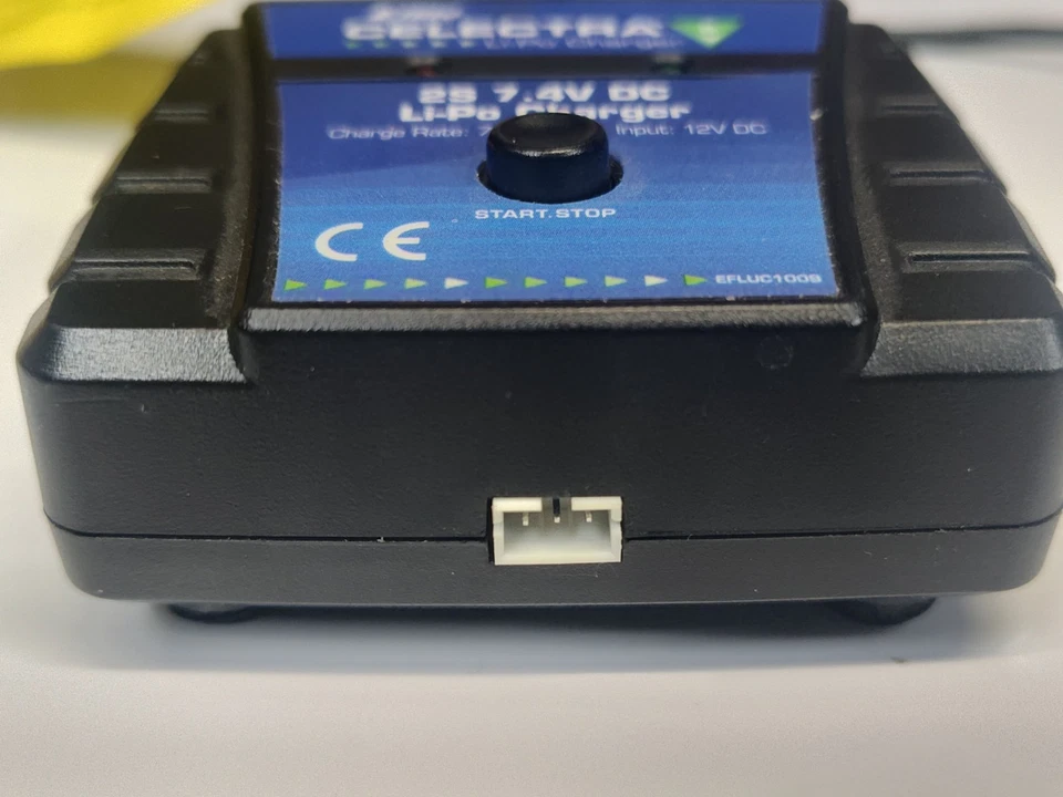 E-flite Celectra 2S 7.4V DC Li-Po Charger EFLUC1009 Clean! + (2) Eflite 2S 120ma - Image 4 of 4
